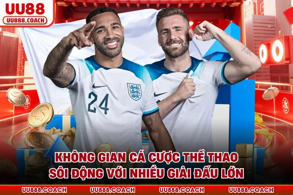 Không gian cá cược thể thao sôi động với nhiều giải đấu lớn